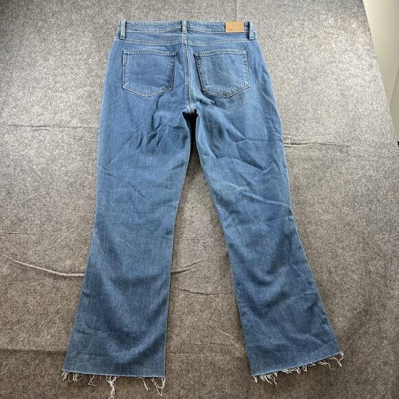 Paige Jeans Women’s 30 Colette Crop Flare Raw Hem Denim Boho Casual Retro - Picture 11 of 11